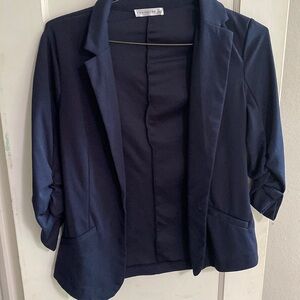 Simple Dark Blue Blazer